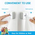 thumbnail image 3 of Ganchos para toallas de cocina, toalleros autoadhesivos para cocina, gancho para toallas de mano para niños montado en la pared, Ideal como baño, toalleros para platos, 3 of 7