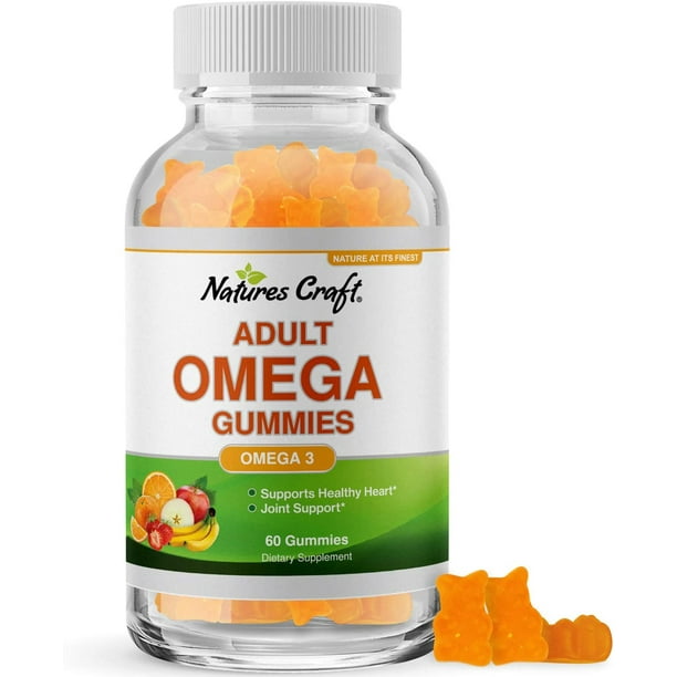 Fish Oil Omega 3 Gummies Omega 3 6 9 and EPA DHA Adult Gummy Vitamins