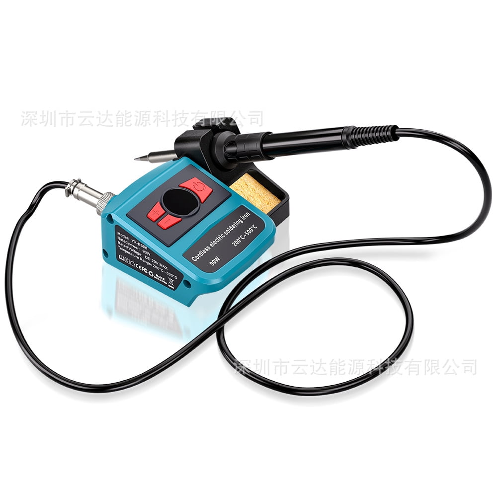 Soldering Iron Station Compatible with Bos*ch 18V Battery, Cordless Soldering Iron Kit with LCD Display, Battery Powered Soldering for DIY, Appliance Repair (Tools Only)
