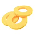 thumbnail image 3 of 2pcs Car Rubber Bushing Dampers Front Strut Top Mount Tower Suspension Steering Shock-Absorbing Bearing Washer Silencer Pad, 3 of 5
