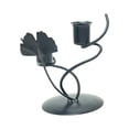 thumbnail image 3 of Candelabro de mesa, candelabro de hoja, candelabro decorativo para decoraciones de mesa de Bar de boda , negro, 3 of 9