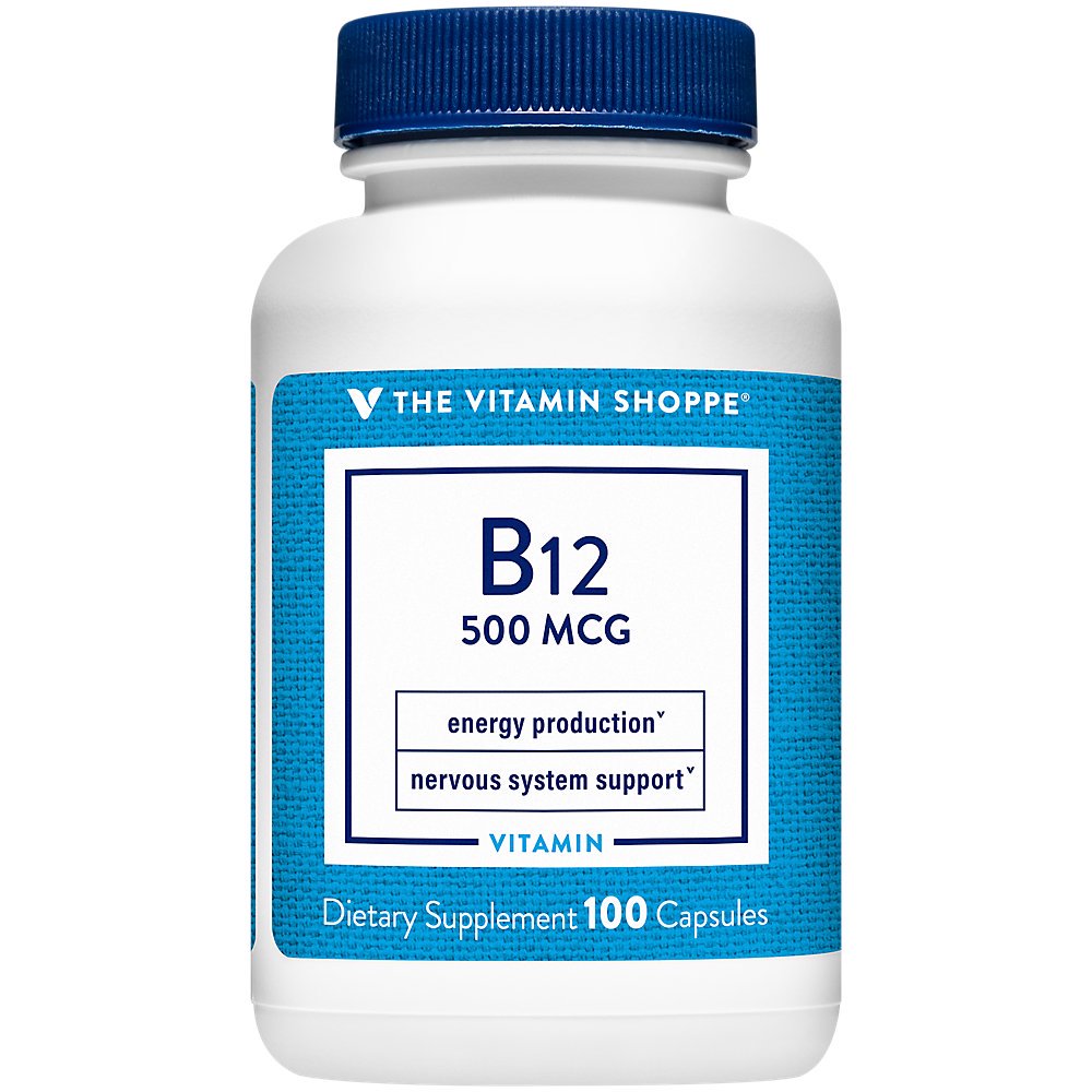 Vitamin B12 500mcg Supports Energy Production, Once Daily Dietary