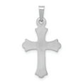 thumbnail image 4 of 14k White Gold Diamond Fleur De Lis Cross Pendant Charm, 4 of 4