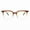 Brown, variant on Blue Light Blocking Glasses Square Pink Clear Transparent Ombré Colors UV400