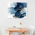 thumbnail image 2 of Nawypu Blue Geometric Picture Blue Gold Painting Abstract Geometric Print Indigo Canvas Wall Art Blue Minimalist Poster Navy Blue Modern Art Gold Geometric Wall Art Blue Watercolor Artwork, 2 of 6