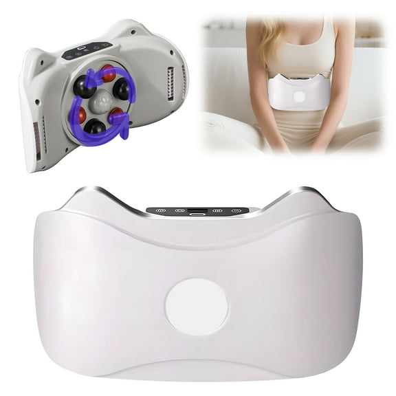 Electric Wireless Abdominal Massager for Fat Burning & Digestion - High-Frequency Vibration Slimming Machine with Bidirectional Rotation, 5-Min Daily Lazy Workout for Belly, Waist