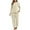 Beige, variant on MEICHEN Pajamas Set for Women Women's Pajamas Winter Soft Fleece Warm Pajamas Set Pajamas Flannel Women's Loungewear