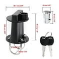 thumbnail image 3 of Portable Fuel Tank Jerry Can Bracket Lock & Keys, Heavy Duty Plastic & Metal Mount for 3L 5L Gas Containers, Motorcycle UTV Car Transport, 3 of 8