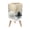 Color 1, variant on Small Trash Can with Lid Silhouette Bear Walking Forest Birds Sky Hunting Rustic 1.8 Gallon Dog Proof Trash Can Round Garbage Can Waste Bin Wastebasket for Bathroom Bedroom Living Room