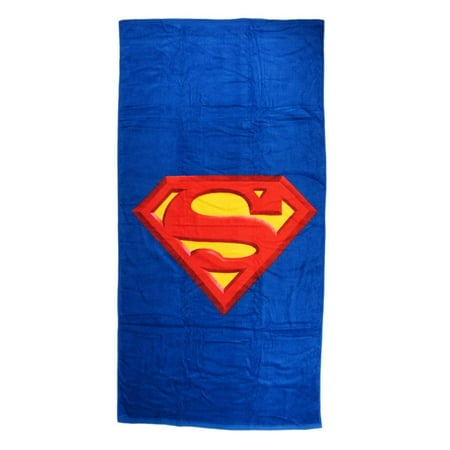 Superman Shield Beach Bath Gym Kids Adult Towel Blanket Cotton 60 x 30