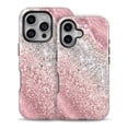 thumbnail image 2 of DesignSkinz Scratch-Resistant Hard Slim Case Compatible with iPhone 14 Pro Max (Compatible with MagSafe) - Glitter Pink Agate Print V1, 2 of 9