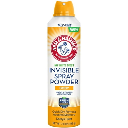 2 Pack Arm & Hammer No White Mess Invisible Spray Powder, 7 Ounces each