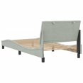 thumbnail image 5 of vidaXL Bed Frame with Headboard Light Grey 100x190 cm Velvet, 5 of 5