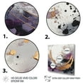 thumbnail image 3 of Designart "Circlar Design Solid Marble Art I" Abstract Marble Canvas Art Print, 3 of 5