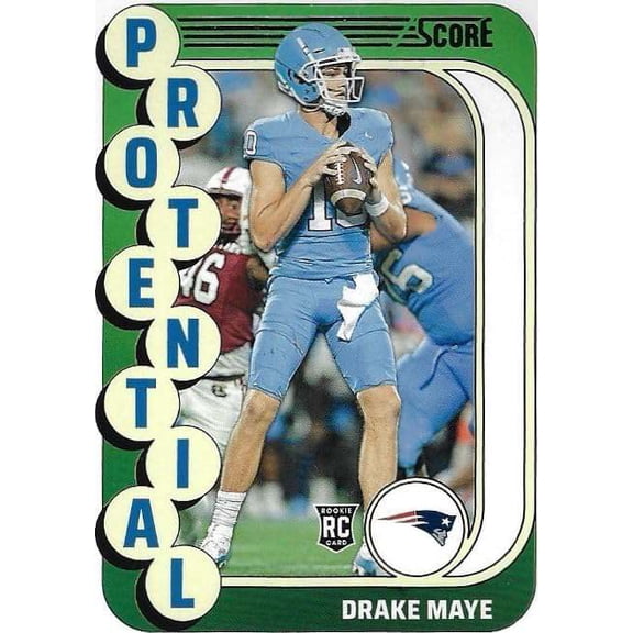 NFL 2024 Score Football Protential Drake Maye #2 (Rookie)