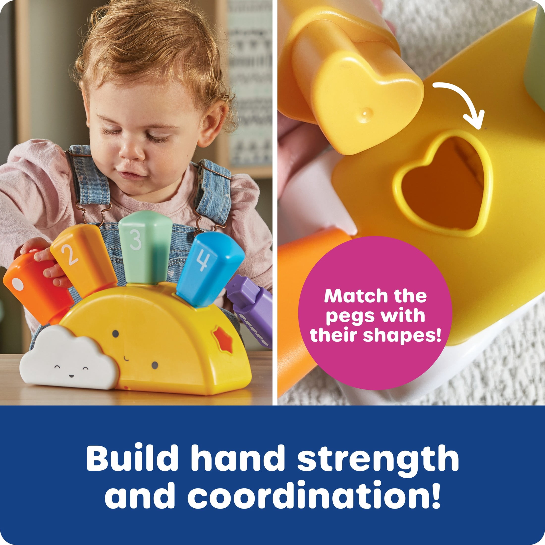 Learning Resources Sunshine Shape Sorter, Fine Motor Skills, Ages 18+ Months