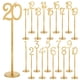 thumbnail image 2 of Números de mesa, tarjetas de número de mesa, centro de mesa de madera, letreros de mesa, tarjetas de lugar, 20 piezas dorado, 2 of 9
