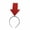 Red 3, variant on Red Arrow Headband Halloween Party Funny Trick Props Hair Band Arrow Symbol Decoration Versatile Hair Accessories