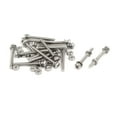 thumbnail image 5 of M2.5x25mm 304 Stainless Steel  Pan Head Bolt Screw Nut w Washer 18 Sets, 5 of 5