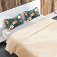 thumbnail image 5 of Yayeee Pillowcase Queen Size Set of 2 Satin Wrinkle Resistant Pillow Case, Floral Oranges, 5 of 7