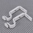 thumbnail image 7 of Tineasur Curtain Mounting Holder White Easy to Install for Home Decoration 2Pcs, 7 of 7