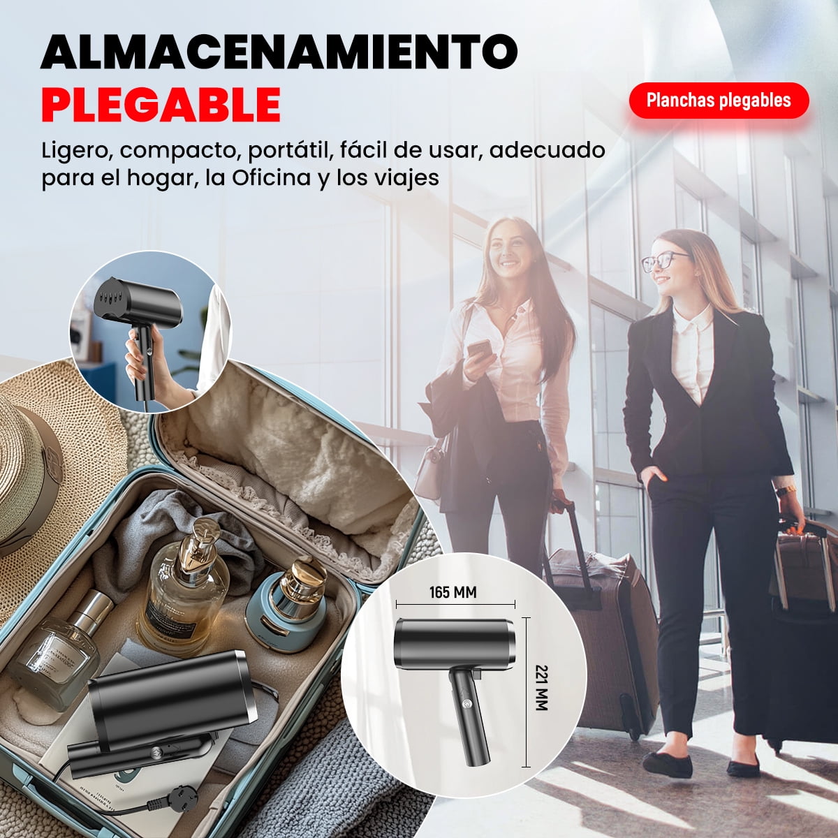 Electric Hanging Handheld Garment Steamer for Clothes, Travel Home Portable Handheld Design, Strong Penetrating Steam