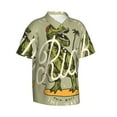 thumbnail image 2 of Balery Dinosaur Print Men's Hawaiian Shirts Short Sleeve Beach Shirt Relaxed Fit Vacation Button Down Shirts-3X-Large, 2 of 9