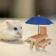 thumbnail image 4 of Wooden Squirrel Feeders, Stable Triangular Design Squirrel Feeder Table with Umbrella Pine Wood Sturdy Structure Easy Installation Squirrel Feeder Corn Cob Holder, 4 of 7