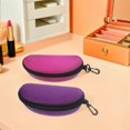 thumbnail image 2 of 9pcs EVA Hard Shell Sunglasses Case Portable Travel Eyeglasses Zipper Box with Carabiner Clip Waterproof Goggles Protective Case, 2 of 3