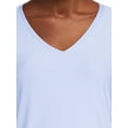 thumbnail image 4 of No Boundaries Women's Junior's Brushed V-Neck Short Sleeve T-Shirt, 4 of 5