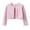 Pink, variant on SELONE Girls Sweater Jacket Cotton Lightweight Cropped Button Solid Long Sleeve Fall Winter Outfit Pink 6-7 Years
