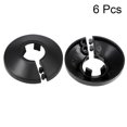 thumbnail image 2 of Uxcell 0.59'' Cubierta decorativa para tuberías de agua Plástico PP Negro 6 Paquete, 2 of 5