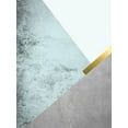 thumbnail image 2 of Urban Epiphany 19x24 White Modern Wood Framed Museum Art Print Titled - Turquoise Mountains 1, 2 of 4