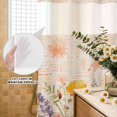 thumbnail image 1 of No Hook Shower Curtain with Built-in Rings - Patriotic Memorial Day Washable Waterproof Fabric Bathroom Curtains for Hotel,Rentals, Stall 36 X 78 Inch , Vintage Red Poppies Summer Flowers, 1 of 6