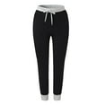 thumbnail image 5 of Fesfesfes Women Pants Sweatpants Casual Jogging Pants with Drawstring Pockets Soft Sport Pants Sale on Clearance, 5 of 7