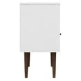 thumbnail image 4 of Manhattan Comfort Liberty Mid Century - Modern Nightstand 1.0 with 1 Cubby Space and 1 Drawer in White and Rustic Brown with Solid Wood Legs, 4 of 9