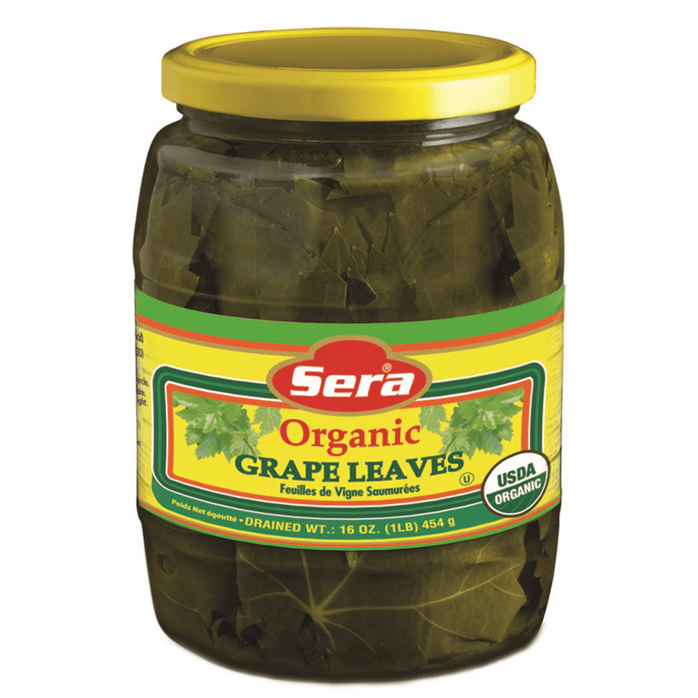 Organic Grape Leaves (Sera) 2 lb jar, DR.WT. 16oz