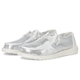 thumbnail image 1 of Zapatos HEYDUDE Wendy Disco Lentejuelas Plata Blanco Talla 7 M, 1 of 7