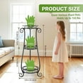 thumbnail image 2 of Metal & Wood Plant Stand Indoor & Outdoor Multi Levels lbs Capacity, 2 of 7