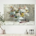 thumbnail image 1 of Designart - Floraux Rustiques Blancs - Art Mural Premium sur Toile Cabane & Lodge, 1 of 1