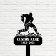 thumbnail image 4 of Handmadetneonsign Hockey Metal With Stake, Hockey Metal Name Sign Stake, Sport Metal Stake Decor, 4 of 5