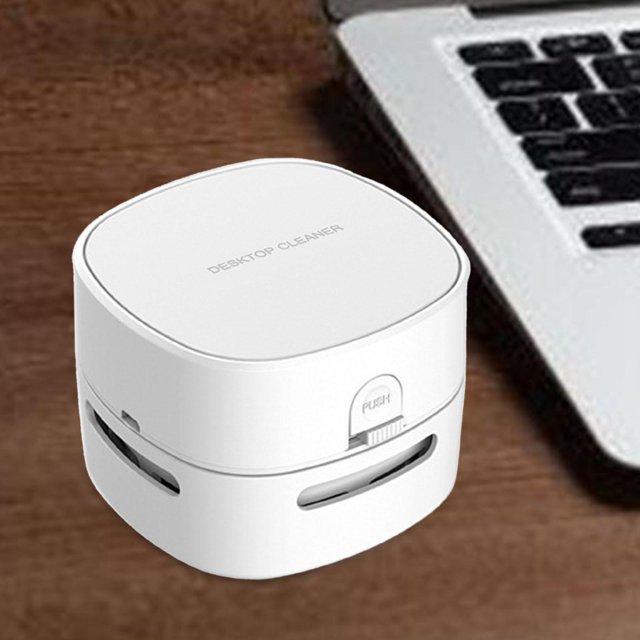 Aspirador de escritorio de mano Ahorro de energía multifunción Mini barredora de polvo de mesa de bajo ruido para la encimera del cajón del teclado Macarena Aspiradora de escritorio