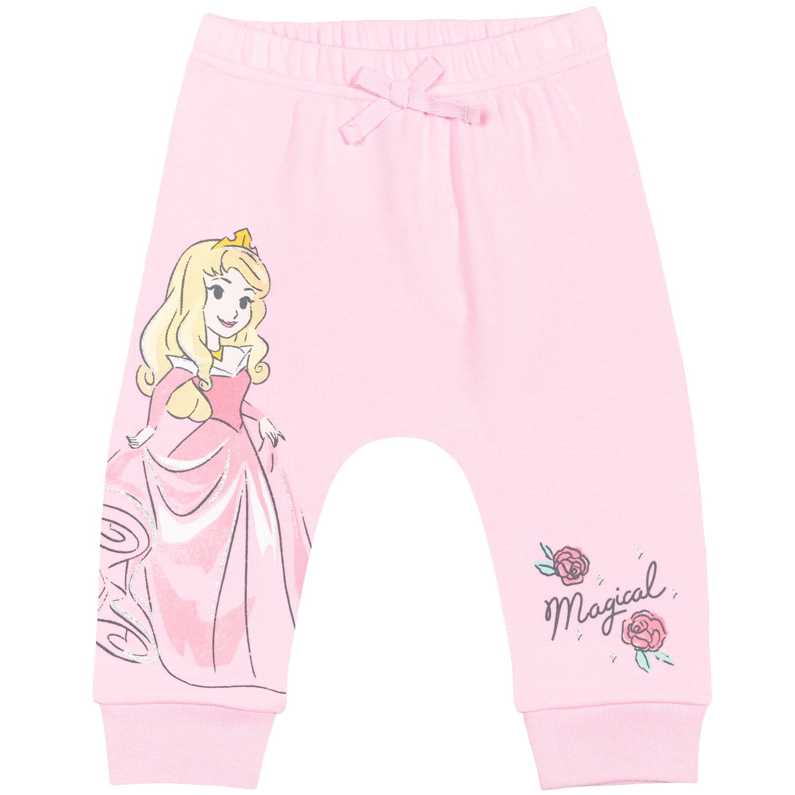 Disney Princess Cinderella Ariel Belle Aurora Infant Baby Girls 4 Pack Pants 12 Months
