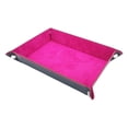 thumbnail image 2 of LOVIVER Foldable Dice Tray Set PU Leather Dice Rolling Holder Flannel Reinforced Bottom Flannel Rose Red, 2 of 8