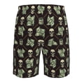 thumbnail image 6 of Naloa Skulls Gold Chains Dollar Men's Beach Shorts, Surfing shorts, Swim trunks, Quick Dry Swim Trunks for Surfing Beach Fun - Small, 6 of 9