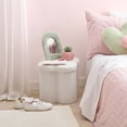thumbnail image 2 of Bouclair Pink Storage Ottoman, 2 of 5