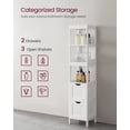 thumbnail image 4 of Mueble de piso para baño VASAGLE Bathroom Storage, blanco, 4 of 9