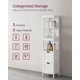 thumbnail image 4 of Mueble de piso para baño VASAGLE Bathroom Storage, blanco, 4 of 9