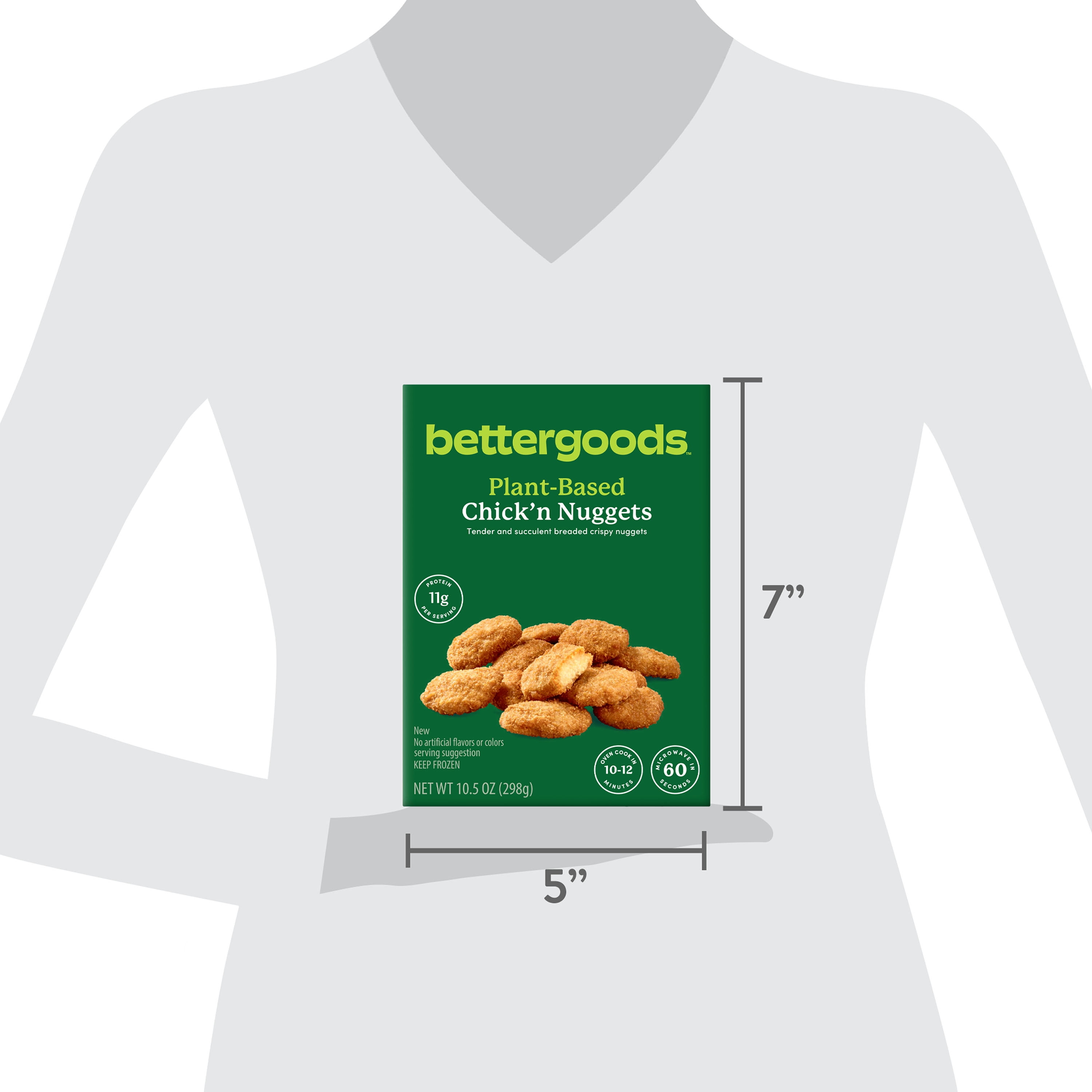 bettergoods Plant-Based Chick'n Nuggets, 10.5 oz (Frozen)