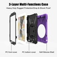 thumbnail image 4 of KIQ iPad 10.2 Case Military Grade Shockproof Case with Screen Protector for Apple iPad 7th/8th Gen 10.2-inch [Purple], 4 of 10
